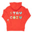 Sweat à capuche en coton biologique GOTS® bleu Stay Cozy