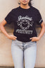 T-shirt en coton Supima® noir « Radiate Positivity »