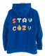 Sweat à capuche en coton biologique GOTS® bleu Stay Cozy